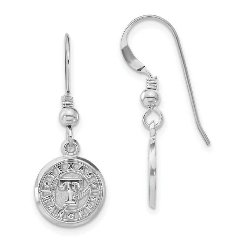 SSMLB Texas Rangers Polished Logo Dangle Earrings