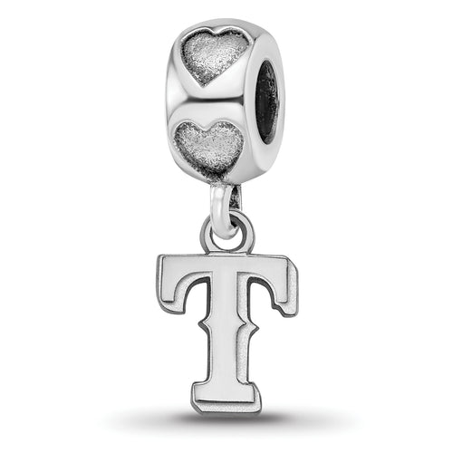  SS Texas Rangers T on Heart Bead