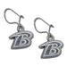 Baltimore Ravens B Logo Earrings