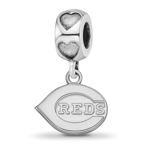 SS LogoArt Cincinnati Reds C REDS on Heart Bead