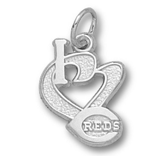 Cincinnati Reds I Heart Logo Pendant