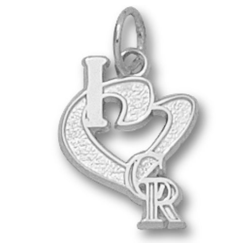 Colorado Rockies I Heart Logo  Pendant