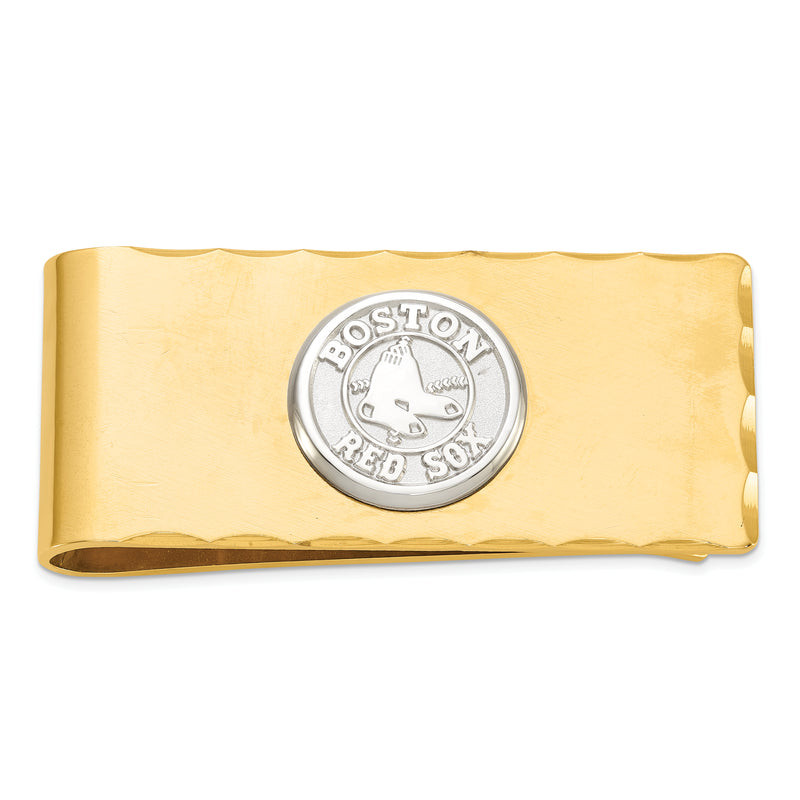 S/S BOSTON RED SOX ROUND LOGO 5/8 ON GP MONEY CLIP