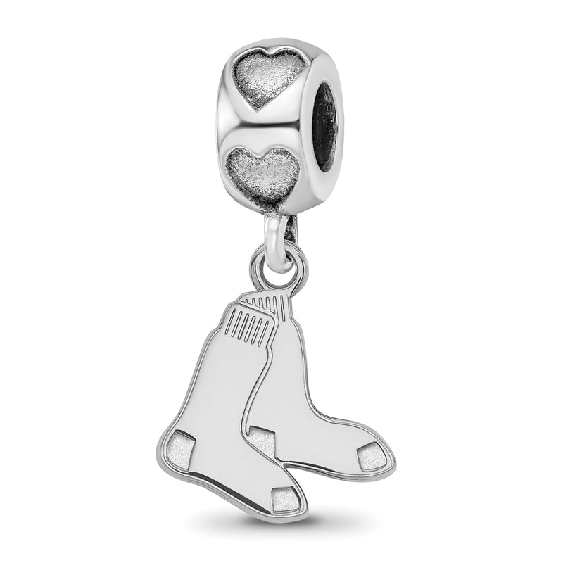  SS Boston Red Sox Logo on Heart Bead