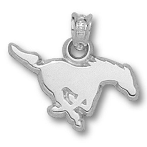 Southern Methodist Univ MUSTANG Silver LargePendant