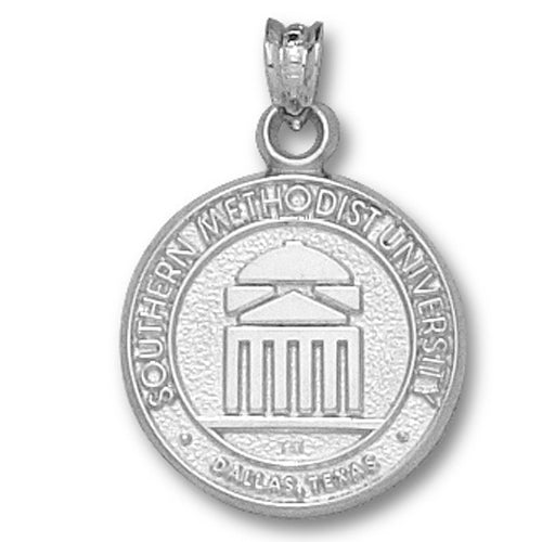 Southern Methodist University Seal Silver Pendant