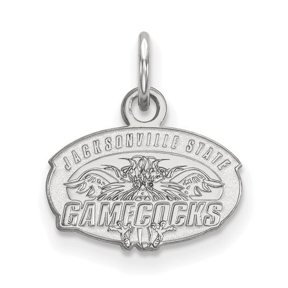 10k White Gold LogoArt Jacksonville State Univ Extra Small Pendant