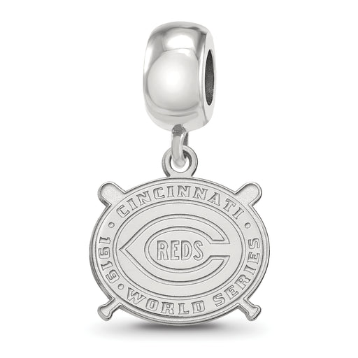 SS w/GP 1919 Reds World Series Champs Small Dangle Bead Charm