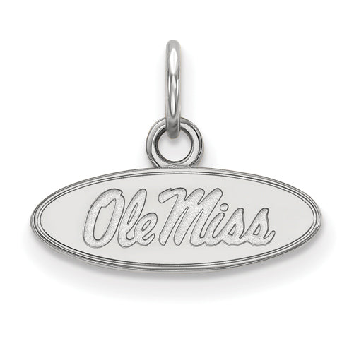 SS University  of Mississippi XS Oval Ole Miss Pendant