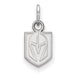 Sterling Silver Rh-plated LogoArt Vegas Golden Knights XS Pendant