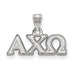 Sterling Silver Rh-plated LogoArt Alpha Chi Omega Small Pendant