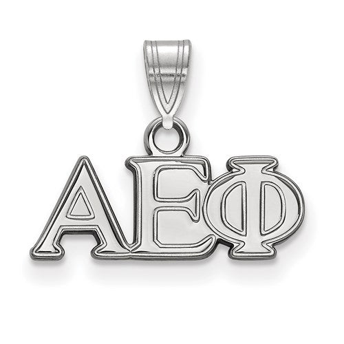 Sterling Silver Rh-plated Alpha Epsilon Phi Small Pendant