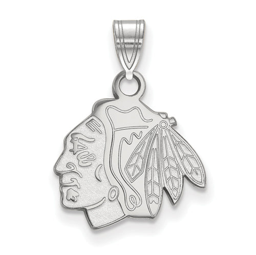 14kw NHL Chicago Blackhawks Small Logo Pendant