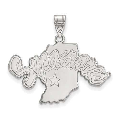 SS Indiana State U Large Pendant