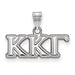 Sterling Silver Rh-plated LogoArt Kappa Kappa Gamma Small Pendant