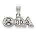 Sterling Silver Rh-plated LogoArt Theta Phi Alpha Small Pendant