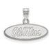 14kw University  of Mississippi Small Oval Ole Miss Pendant