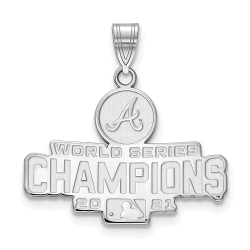 SS 2021 World Series Champions Atlanta Braves Large Pendant