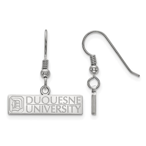 Sterling Silver LogoArt Duquesne University Small Dangle Earrings