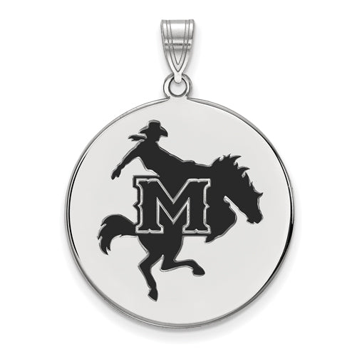 SS McNeese State University XL Enamel Disc Pendant