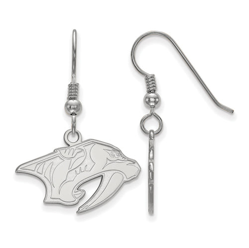 SS NHL Nashville Predators Small Dangle Earrings