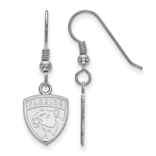SS NHL Florida Panthers Small Dangle Earrings