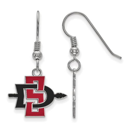 SS San Diego State Univ Small Dangle Earrings