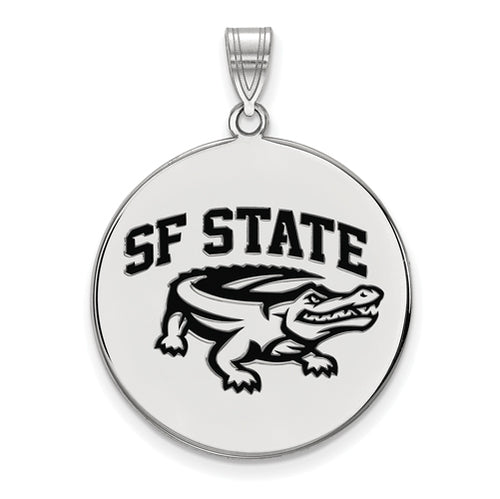 SS San Francisco State U XL Enamel Disc Pendant