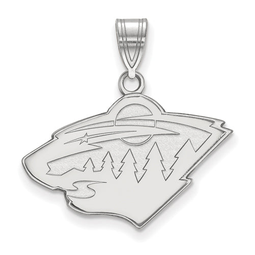 14kw NHL Minnesota Wild Medium Pendant