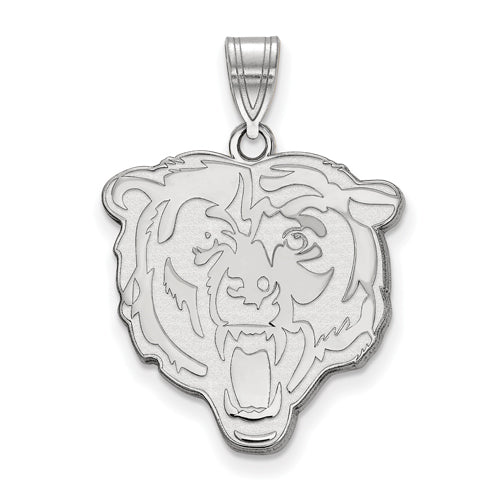 Chicago Bears Pierced Football 14 KT Gold Pendant