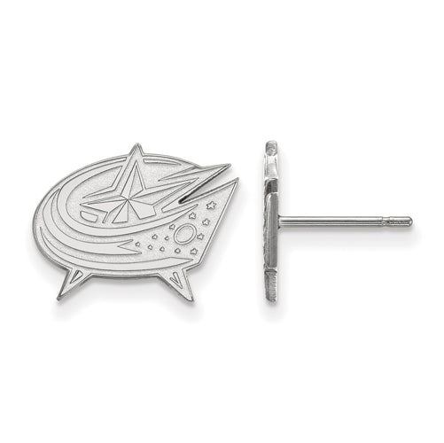 14kw NHL Columbus Blue Jackets Small Post Earrings