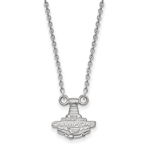 SS 2019 Stanley Cup Champions St. Louis Blues Small Pendant with Necklace