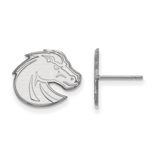14kw Boise State University Small Post Bronco Earrings