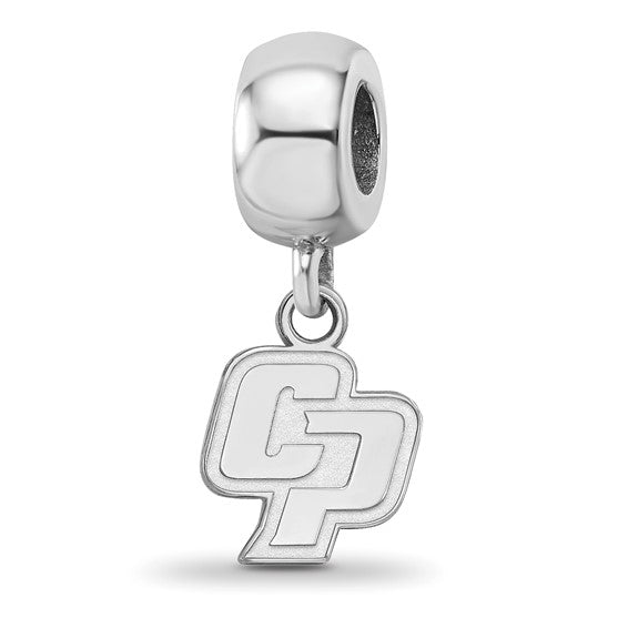 SS w/GP Ca Polytechnic St Univ C-P Extra Small Dangle Bead Charm