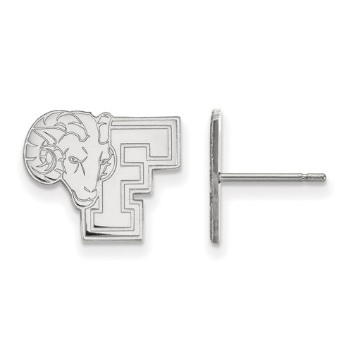 10kw Fordham University Small Rams Post Earrings