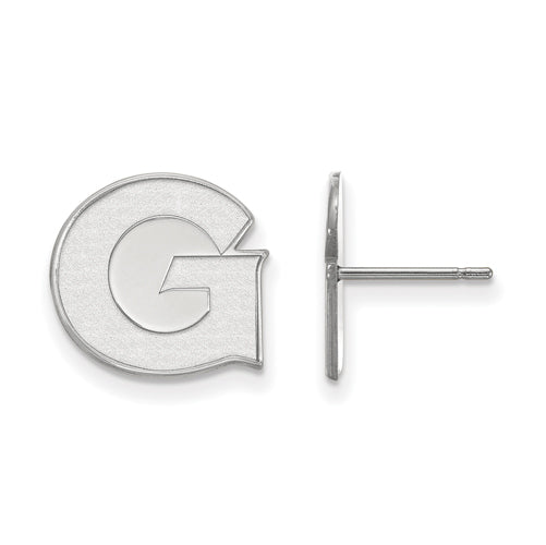 14kw Georgetown University Small Post Earrings