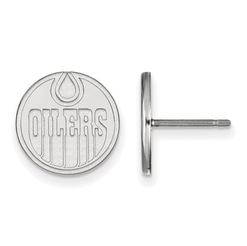 14kw NHL Edmonton Oilers Small Post Earrings