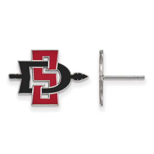 14kw San Diego State University Small Post Earrings