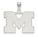 14kw University of Michigan Large Letter M Pendant