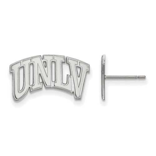 14kw University of Nevada Las Vegas Small Post UNLV Earrings