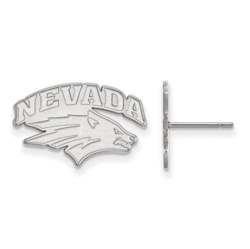 14kw University of Nevada Small Post Wolf Pack Earrings