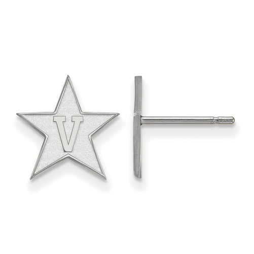SS Vanderbilt University Small V in Star Post Earrings