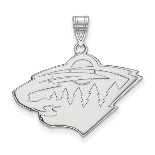 14kw NHL Minnesota Wild Large Pendant