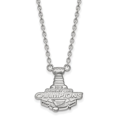 SS 2019 Stanley Cup Champions St. Louis Blues Large Pendant with Necklace