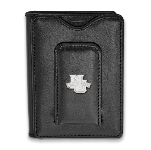SS Marquette University Black Leather Wallet