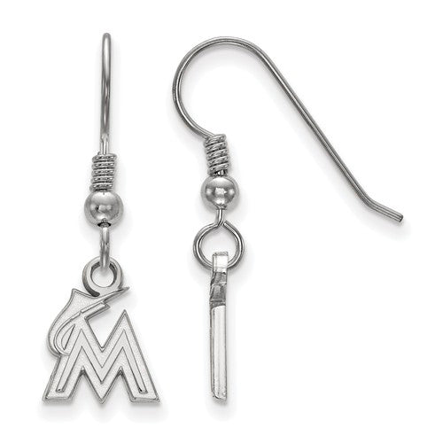 SS MLB  Miami Marlins XS Dangle Earrings