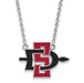 14kw San Diego State Univ Large Pendant w/Necklace