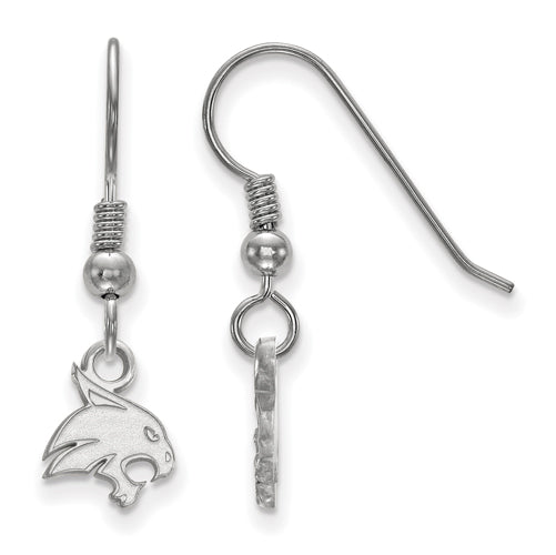 SS Texas State University XS Bobcat Dangle Earrings