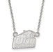 14kw University of New Hampshire Small Pendant w/Necklace