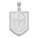 Sterling Silver Rh-plated LogoArt Vegas Golden Knights XL Pendant